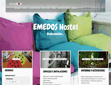Tablet Screenshot of emedoshostel.com